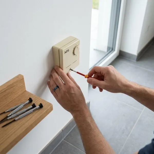 AEG vloerverwarming thermostaat vervangen in stappen