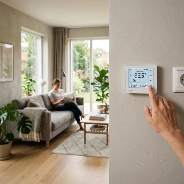 aparte thermostaat vloerverwarming