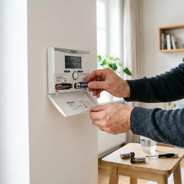 batterij vervangen Vaillant thermostaat