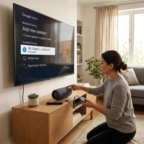 Chromecast verbinden met bluetooth speaker
