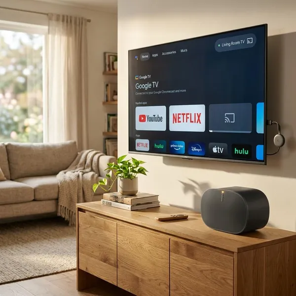 Koppelen via Chromecast, tv of Google Home