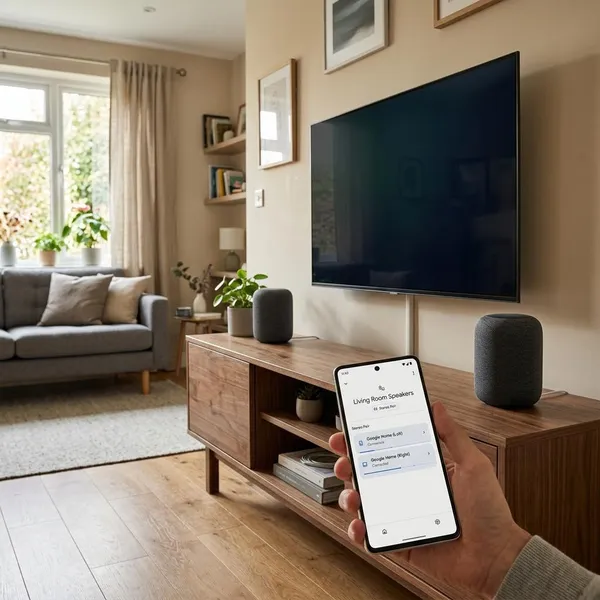 Een speakergroep maken in Google Home