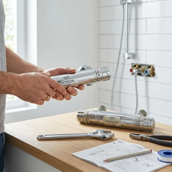 Grohtherm 2000 thermostaat vervangen