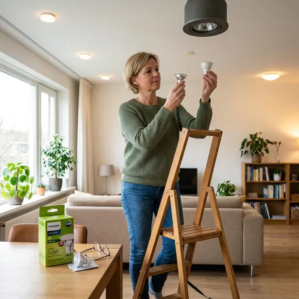 halogeenlampen vervangen door led lampen