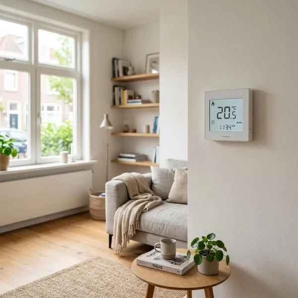 hoeveel graden thermostaat vloerverwarming
