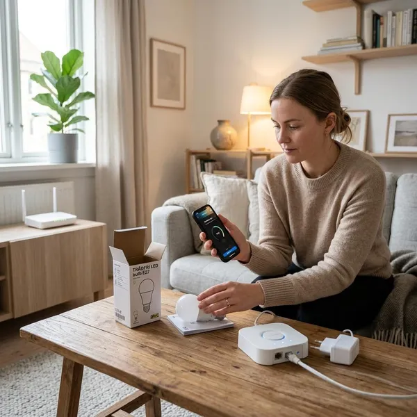 ikea smart lamp koppelen aan hue