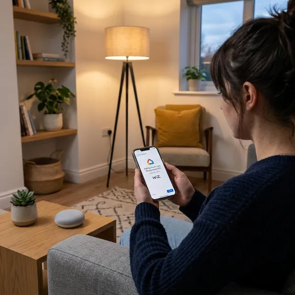 smart lamp action koppelen met google home